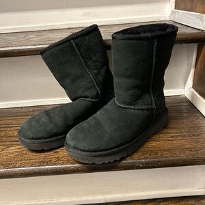 UGG Black Furry Boots